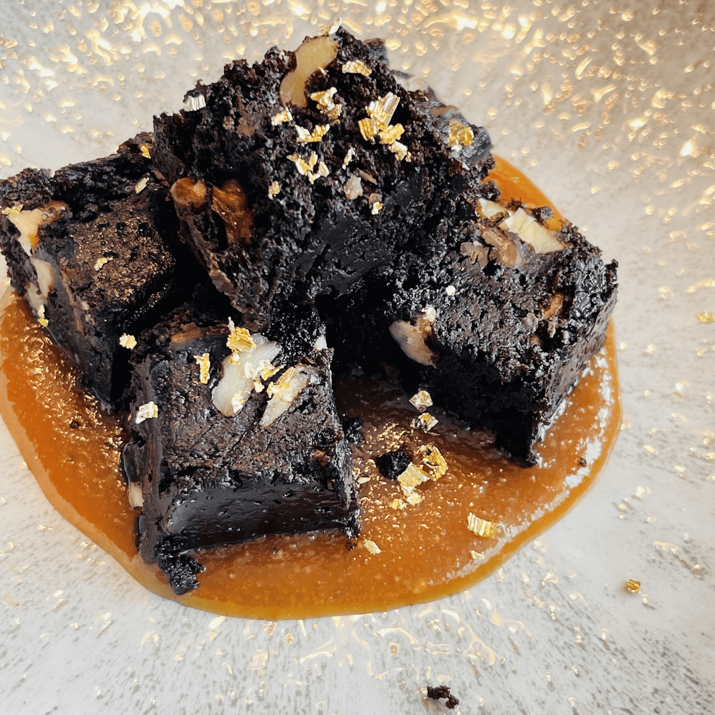 Walnut Caramel Brownies